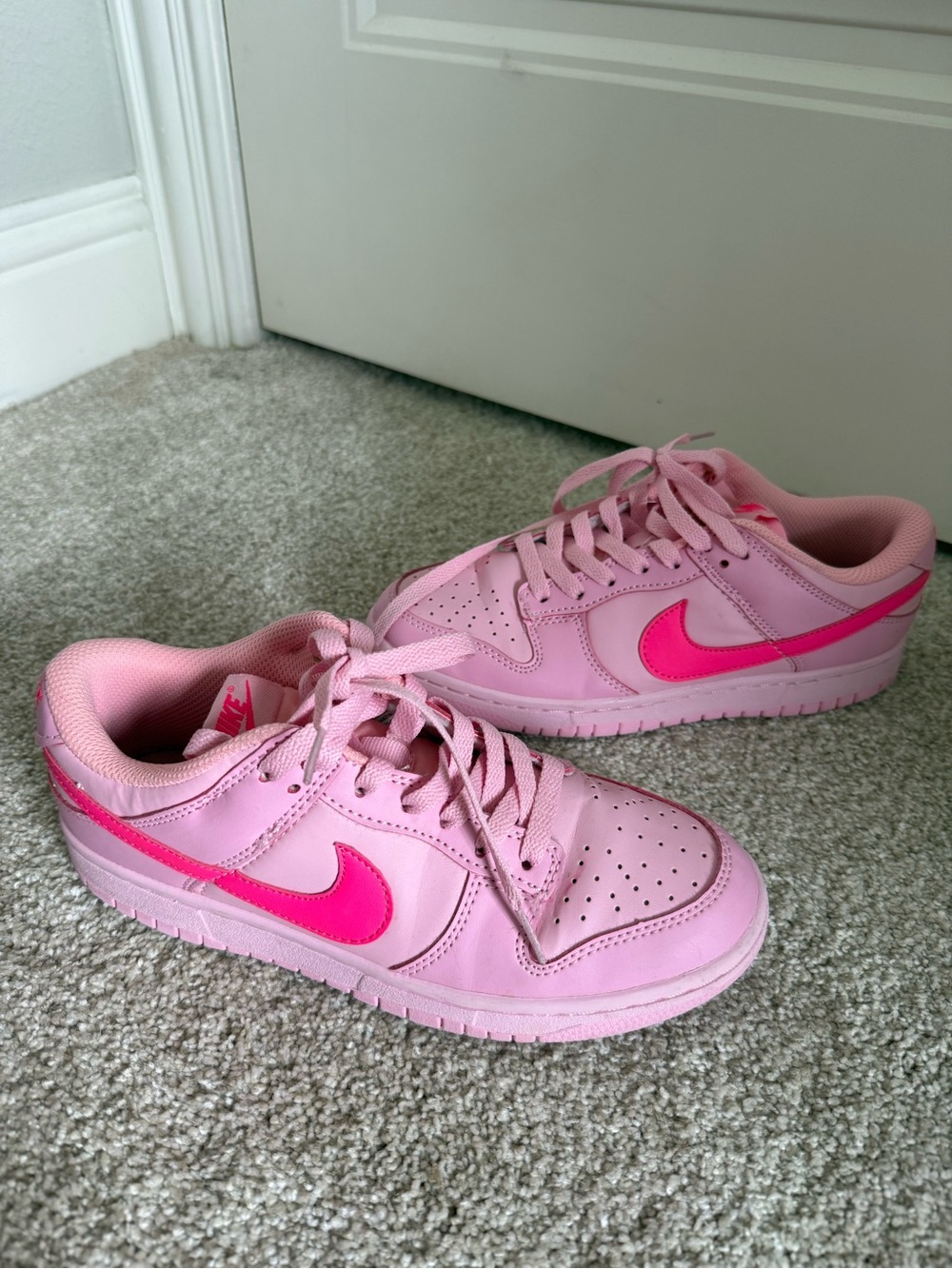 Nike Dunk Low Triple Pink PS DH9756-600 Size 7 / EUR 38 Like New